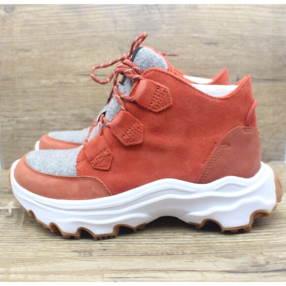 Sorel Kinetic Breakthru Caribou women's waterproof platform ankle boots 8.5 - Picture 3 of 13